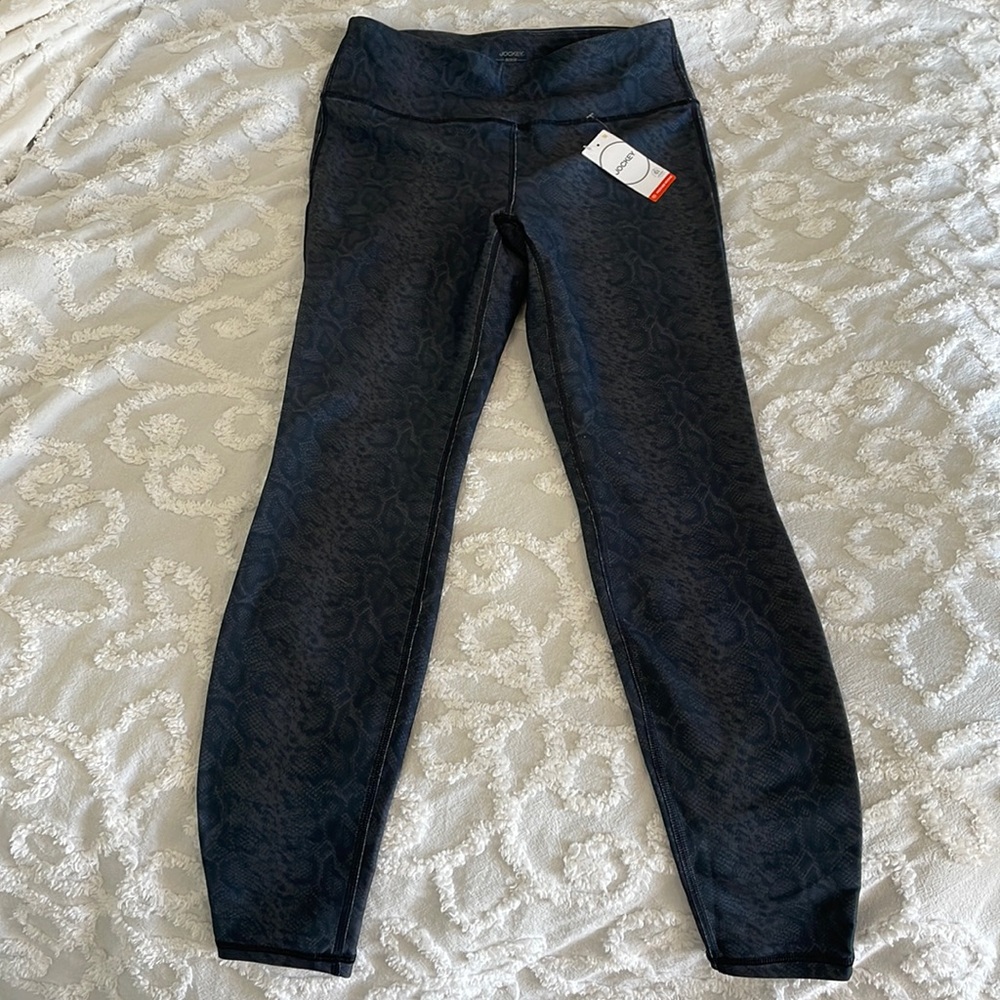 Jockey snakeskin ankle length leggings sz M
